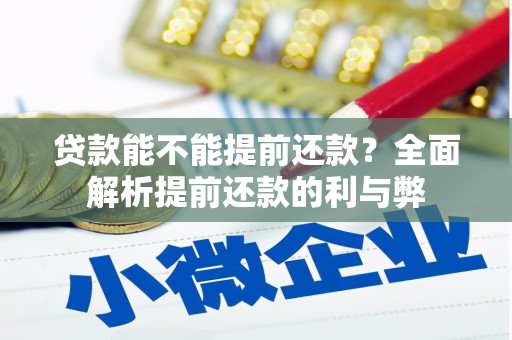 车城贷款能不能提前还款？全面解析提前还款的利与弊