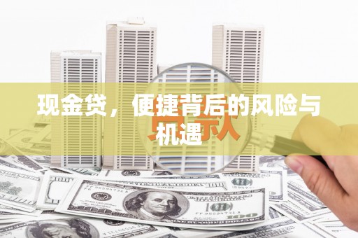 车城现金贷，便捷背后的风险与机遇