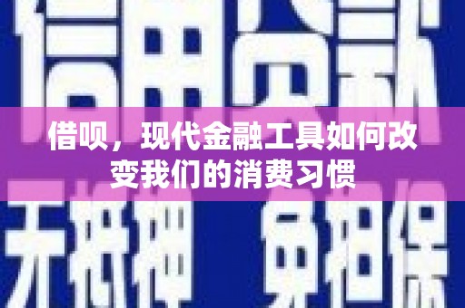 车城借呗，现代金融工具如何改变我们的消费习惯