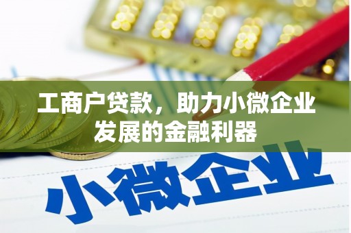 车城工商户贷款，助力小微企业发展的金融利器