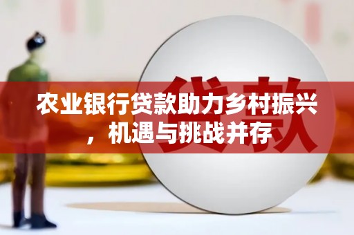 车城农业银行贷款助力乡村振兴，机遇与挑战并存