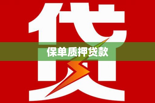 车城保单质押贷款