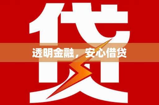车城透明金融，安心借贷