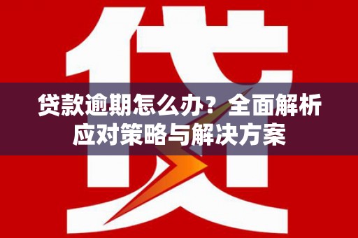 车城贷款逾期怎么办？全面解析应对策略与解决方案